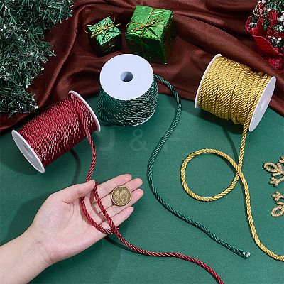 3 Rolls 3 Colors Polyester Braided Cord OCOR-PH0006-31B-1