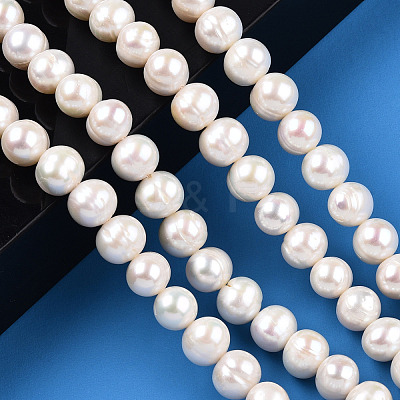 Natural Cultured Freshwater Pearl Beads Strands PEAR-N013-08C-1