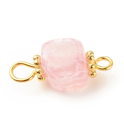 Natural Agate Connector Charms PALLOY-JF01587-01-1