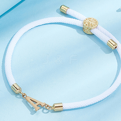 1pc Adjustable Nylon Cord Slider Bracelets for Women BJEW-LP0001-33A-G-1