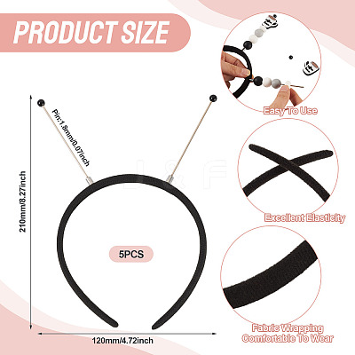 Cloth and Plastic Hair Bands OHAR-TAC0020-01J-1