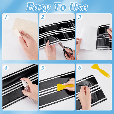 Paper Car Hood Cover Sticker DIY-WH0019-78-1