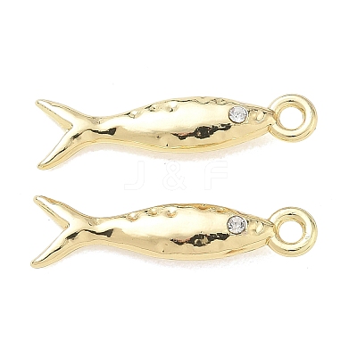 Alloy Rhinestone Pendants FIND-D044-21G-02-1