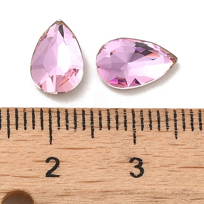 Glass Rhinestone Cabochons RGLA-P037-11B-D223-1