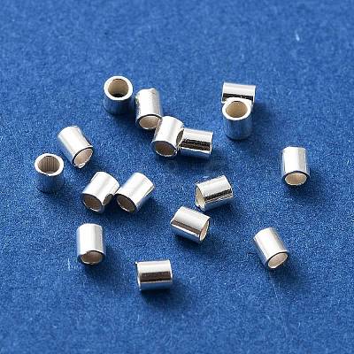 925 Sterling Silver Spacer Tube Beads STER-Z006-01D-S-1