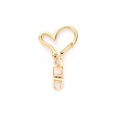 Heart Alloy Swivel Clasps HEAR-PW0001-157A-1