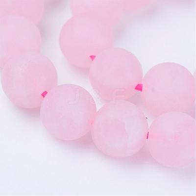 Natural Rose Quartz Beads Strands G-Q462-10mm-11-1