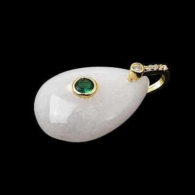 Natural White Jade Pendants GG-CBA7610-07G-01-1