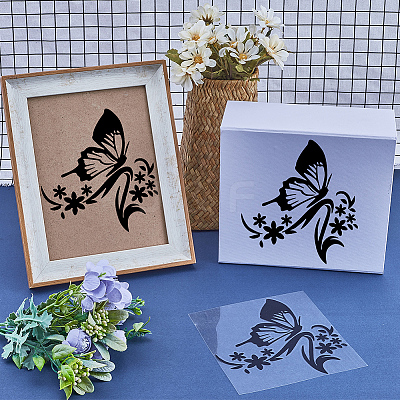 PVC Butterfly Car Decals ST-WH0005-02B-1