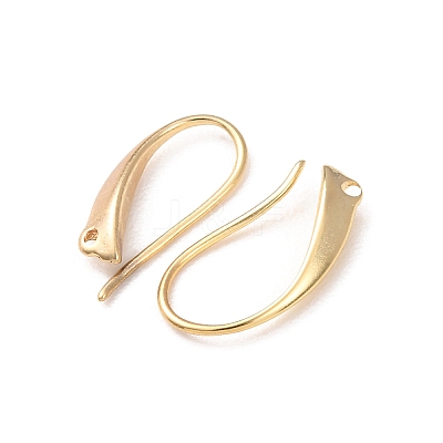 Brass Earring Hooks KK-G604-03G-1