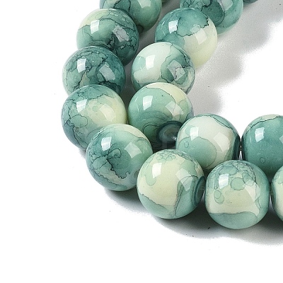 Baking Paint Glass Bead Strands GLAA-H031-01C-07-1