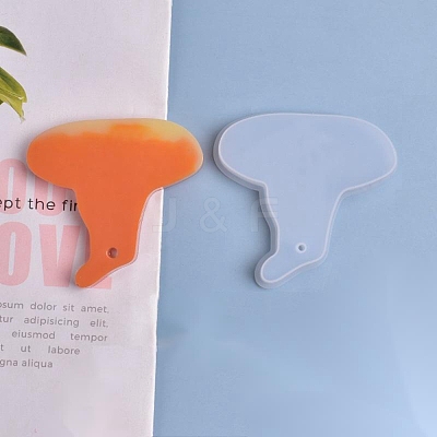 Halloween DIY Witch Hat Pendant Silicone Molds DIY-P006-48-1