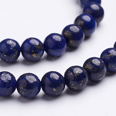 Grade A Round Dyed Natural Lapis Lazuli Beads X1-GSR6mmC123-1