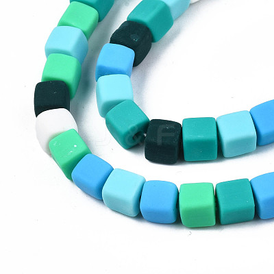 Handmade Polymer Clay Beads Strands CLAY-N008-060-03-1