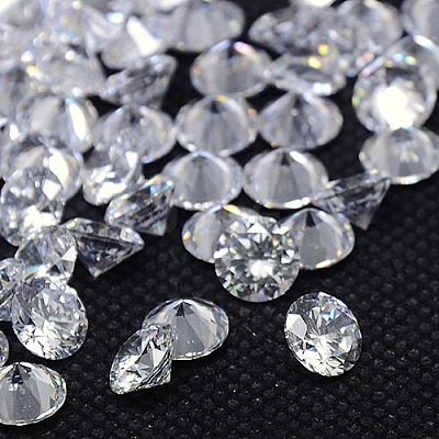 Diamond Shape Grade AAA Cubic Zirconia Cabochons ZIRC-J013-01-1.75mm-1