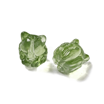 Transparent Glass Beads GLAA-D025-06G-1