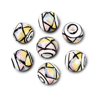 Handmade Porcelain Beads PORC-Q007-07F-1