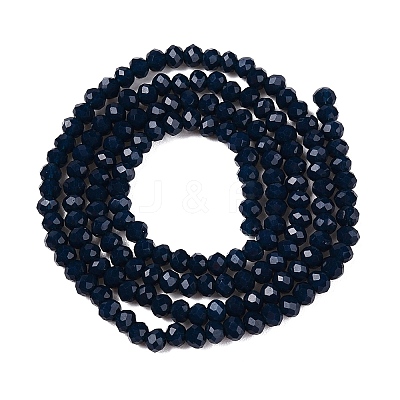 Opaque Solid Color Imitation Jade Glass Beads Strands EGLA-A044-P2mm-D16-1