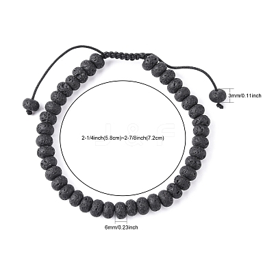 Adjustable Nylon Cord Braided Bead Bracelets BJEW-F369-B11-1
