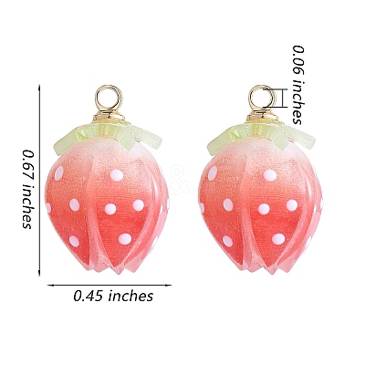 12Pcs 3 Colors Plastic Enamel Pendants KY-SZ0001-43-1
