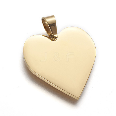 304 Stainless Steel Mirror Polished Finish Stamping Blank Tag Pendants STAS-F214-02G-1