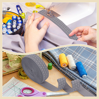 5 Yards Embroidery Flat Polyester Elastic Cord/Band OCOR-WH0016-10A-1