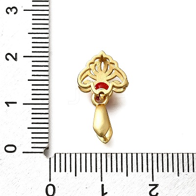 Brass Ice Pick Pinch Bails KK-M313-15G-02-1