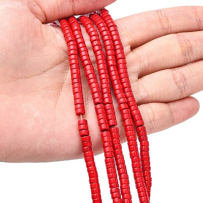 Synthetic Turquoise Beads Strands TURQ-G110-8x4mm-01-1