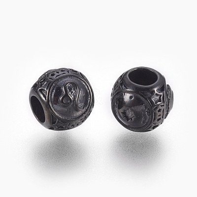 316 Surgical Stainless Steel European Beads STAS-F195-128B-05-1
