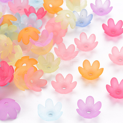 Frosted Acrylic Bead Caps MACR-S371-07A-1