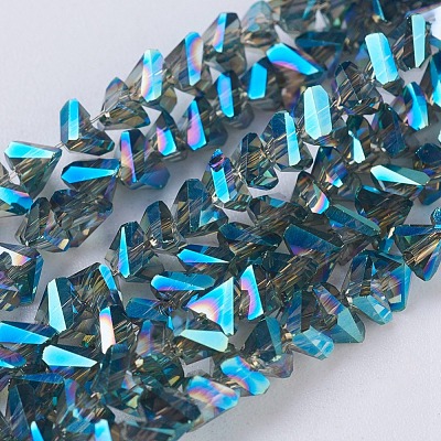 Electroplate Glass Beads Strands EGLA-J145-4mm-FR01-1