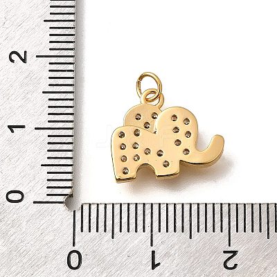 Brass Micro Pave Cubic Zirconia Pendants KK-K294-12G-1