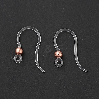 Transparent Resin Earring Hooks LS-RESI-G050-01RG-1