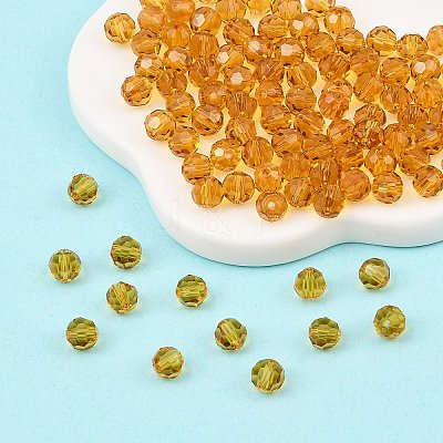 Imitation Austrian Crystal Beads SWAR-F021-4mm-203-1