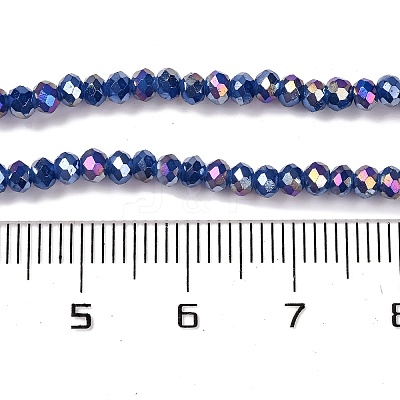 Baking Electroplate Glass Beads Strands X-DGLA-A039-J4mm-B04-1