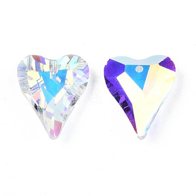 96Pcs Electroplated K9 Glass Pendants EGLA-N006-029D-1