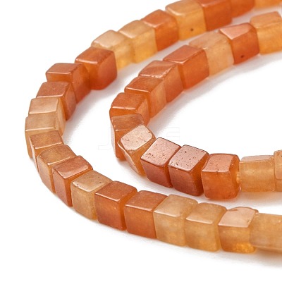 Natural Red Aventurine Beads Strands G-F631-K15-1