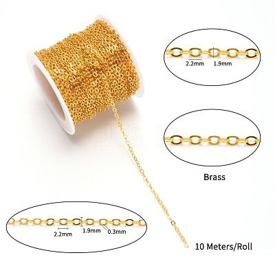 Brass Cable Chains CHC-T008-06A-G-1