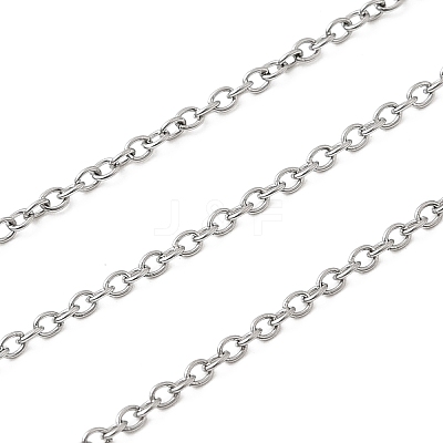 Non-Tarnish 304 Stainless Steel Cable Chains X-CHS-Q001-09-100m-1
