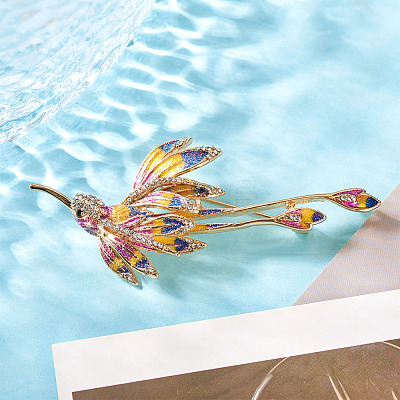 Long-tailed Sylph Enamel Pins JEWB-TADJ0001-04C-1
