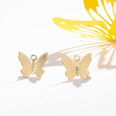 Brass Charms KK-BC0005-86G-1