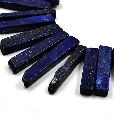 Chip Natural Lapis Lazuli Graduated Beads Strands G-P064-04-1