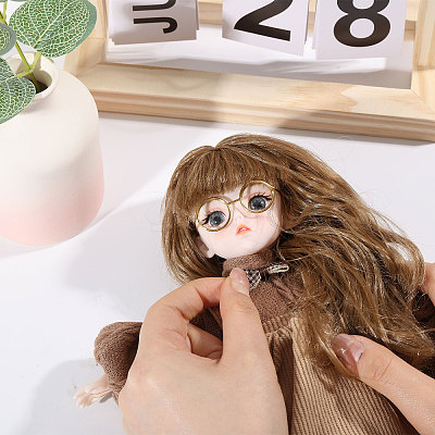 4Pcs 4 Colors PP Hair Doll Wig Hair DIY-GL0005-56B-1