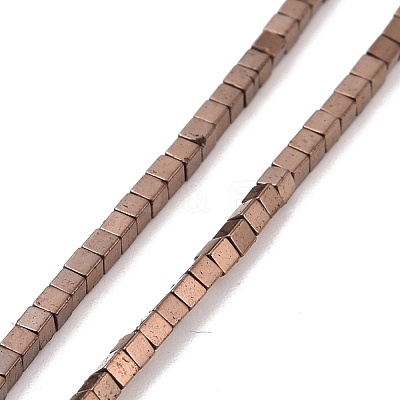 Electroplated Non-magnetic Synthetic Hematite Beads Strands G-G862-03-1