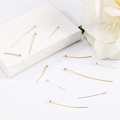 Rack Plating Brass Ball Head Pins KK-PH0035-62-1