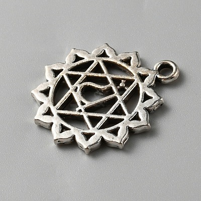 Chakra Zinc Tibetan Style Alloy Pendants FIND-WH0137-05B-AS-1
