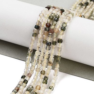Natural Rutilated Quartz Beads Strands G-H042-B14-01-1