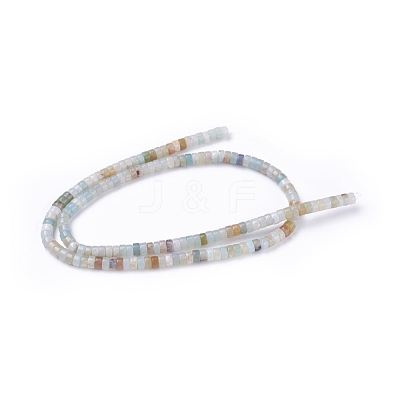 Natural Flower Amazonite Beads Strands G-G783-08A-1