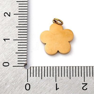 316 Surgical Stainless Steel Enamel Pendants STAS-K258-40A-G-1