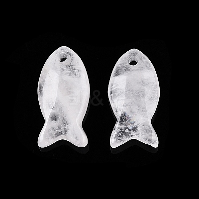 Natural Quartz Crystal Pendants G-N342-106P-1